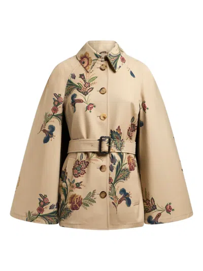 ETRO FLORAL-PRINT CAPE