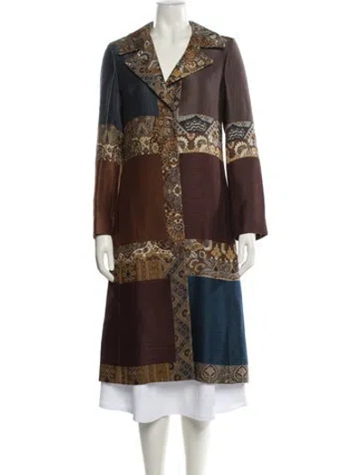 Pre-owned Etro Floral Print Coat