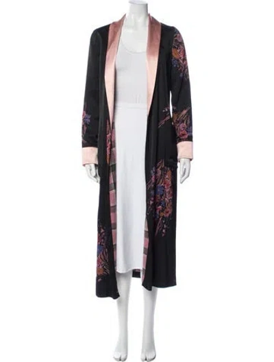 Pre-owned Etro Floral Print Coat In Multi