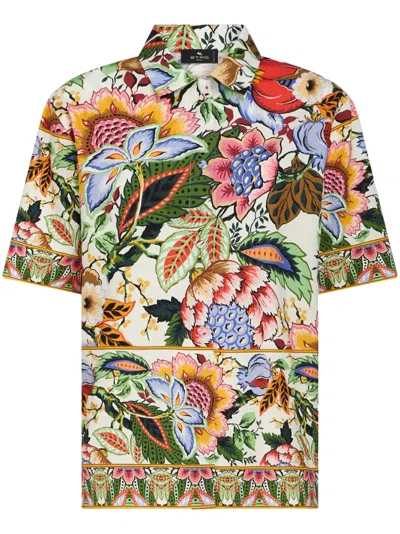 ETRO FLORAL-PRINT COTTON SHIRT