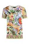ETRO FLORAL PRINT COTTON T-SHIRT FOR WOMEN | SS24 COLLECTION