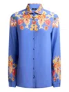 Etro Floral-print Crepe De Chine Shirt