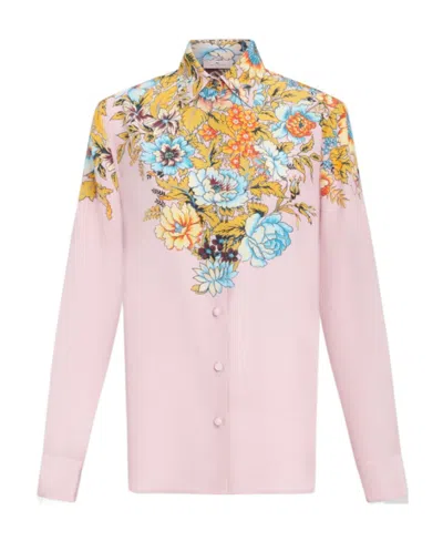 ETRO FLORAL-PRINT CREPE DE CHINE SHIRT