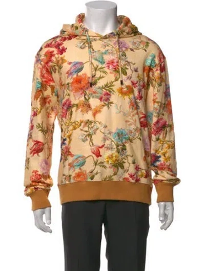 Pre-owned Etro Floral Print Crew Neck Hoodie In Multicolor