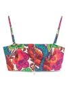 Etro Floral-print Cropped Top In Multi