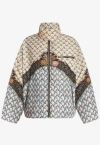 Etro Floral Print Down Jacket In Multicolor