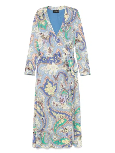Etro Floral-print Dress In Multi