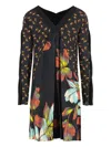 Etro Floral-print Dress In Black