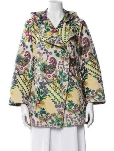 Pre-owned Etro Floral Print Evening Jacket In Neutral