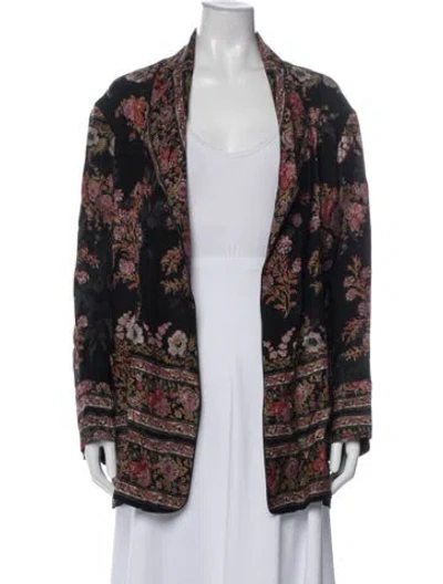 Pre-owned Etro Floral Print Jacket In Blue
