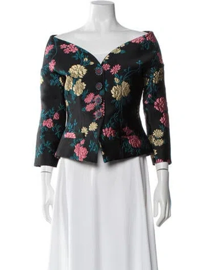 Pre-owned Etro Floral Print Jacket In Pink