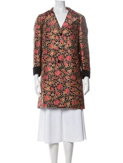 Pre-owned Etro Floral Print Jacket In Red