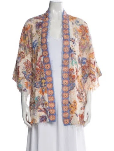 Pre-owned Etro Floral Print Jacket W/ Tags In Multicolor