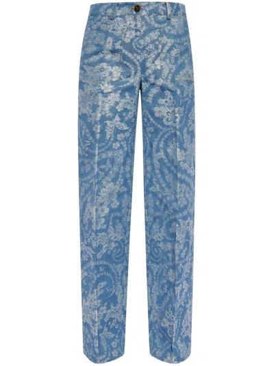 ETRO FLORAL-PRINT JEANS