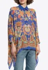 Etro Floral Print Kaftan Shirt In Multi