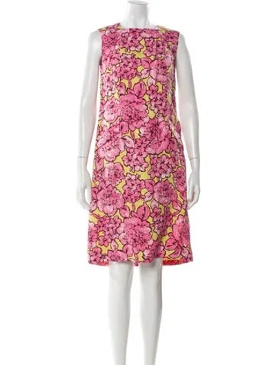Pre-owned Etro Floral Print Knee-length Dress W/ Tags In Multi