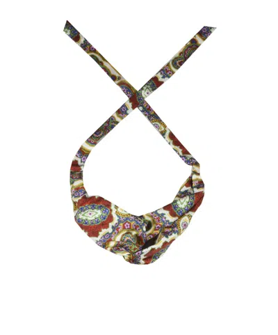 Etro Floral-print Knot-detailed Hairband In Multicolor