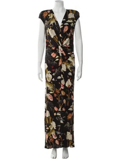 Pre-owned Etro Floral Print Long Dress