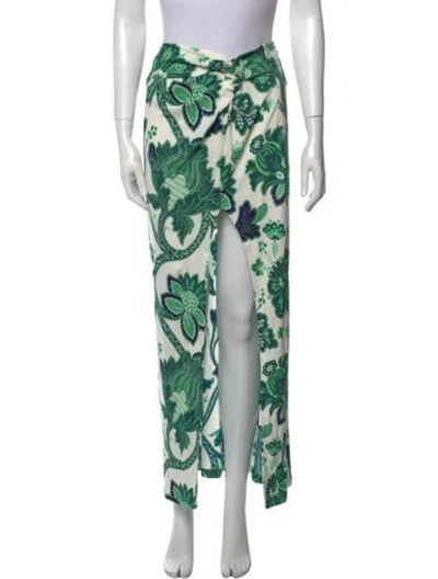 Pre-owned Etro Floral Print Long Skirt W/ Tags In Multi