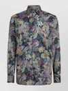 Etro Floral Print Long Sleeve Button-down Shirt In Multi