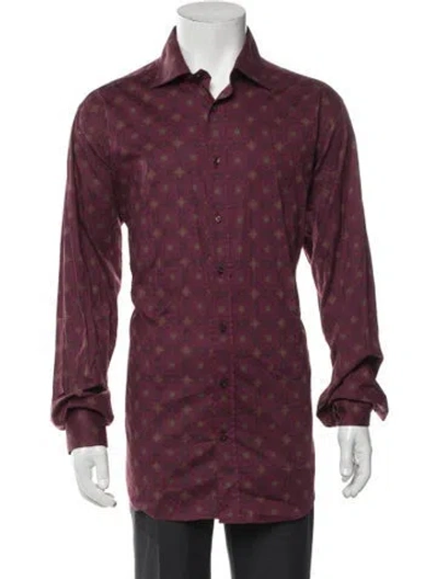 Pre-owned Etro Floral Print Long Sleeve Dress Shirt In Multi