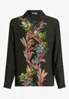Etro Floral Print Long-sleeved Shirt In Multicolor
