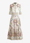 Etro Printed Stretch-cotton Midi Dress