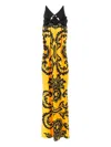 Etro Viscose Jersey Long Dress In Yellow