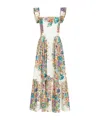 Etro Cotton Dress With Print In Nude
