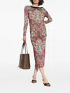 Etro Floral-print Midi Skirt In Multi