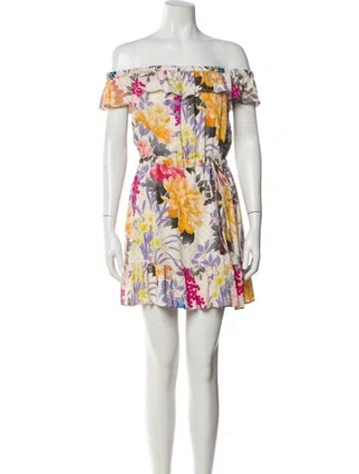 Pre-owned Etro Floral Print Mini Dress W/ Tags