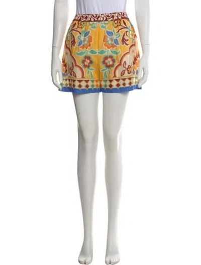 Pre-owned Etro Floral Print Mini Shorts W/ Tags In Multi