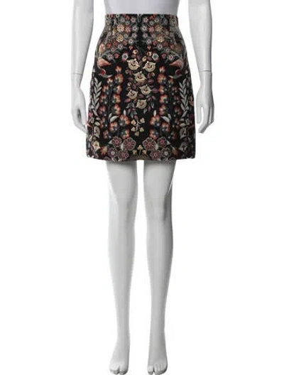 Pre-owned Etro Floral Print Mini Skirt In Multi