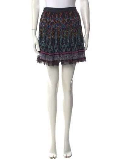 Pre-owned Etro Floral Print Mini Skirt In Multi