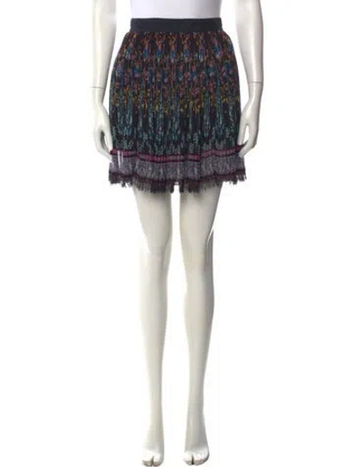 Pre-owned Etro Floral Print Mini Skirt In Multicolor