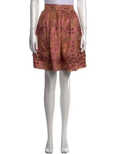 Pre-owned Etro Floral Print Mini Skirt W/ Tags In Multicolor