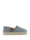 Etro Espadrilles Floral Pattern Round Toe Textile In Multi