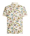 Etro Roma Floral Pattern Polo Shirt In White