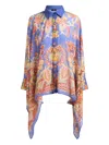 Etro Floral-print Poncho Shirt