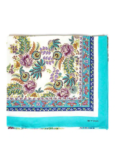 Etro Floral Print Scarf In Multicolour