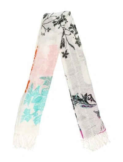 Pre-owned Etro Floral Print Scarf In Neutral