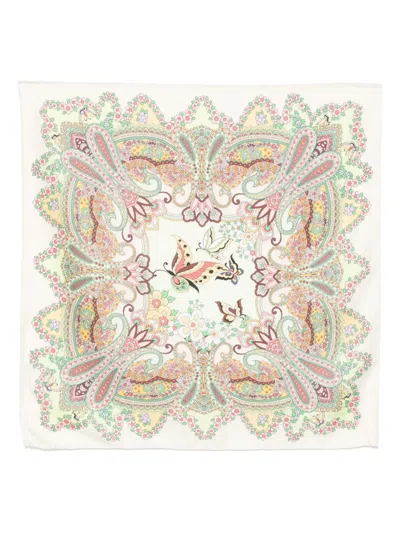 Etro Floral-print Scarf In Multi