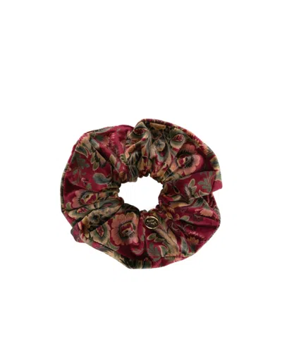 Etro Floral-print Scrunchie In Pink
