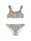 Etro Printed Lycra Bikini In Blue