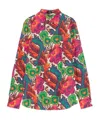 Etro Floral Long-sleeve Cotton Button-down Shirt