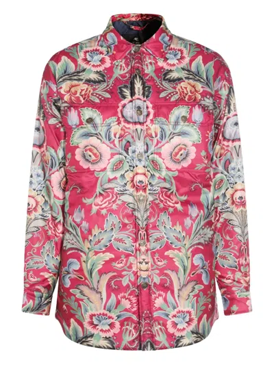 ETRO 花卉印花衬衫式外套