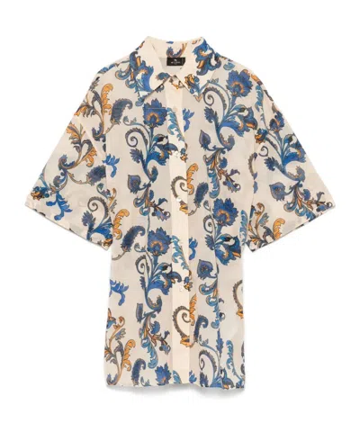 ETRO ETRO FLORAL-PRINT BUTTON-UP SHIRT