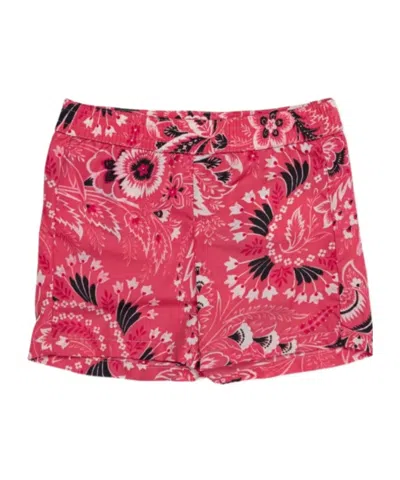 Etro Floral Print Shorts In Purple
