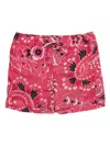 Etro Floral Print Shorts In Pink