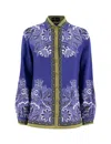 Etro Floral Print Silk Crepe De Chine Blouse